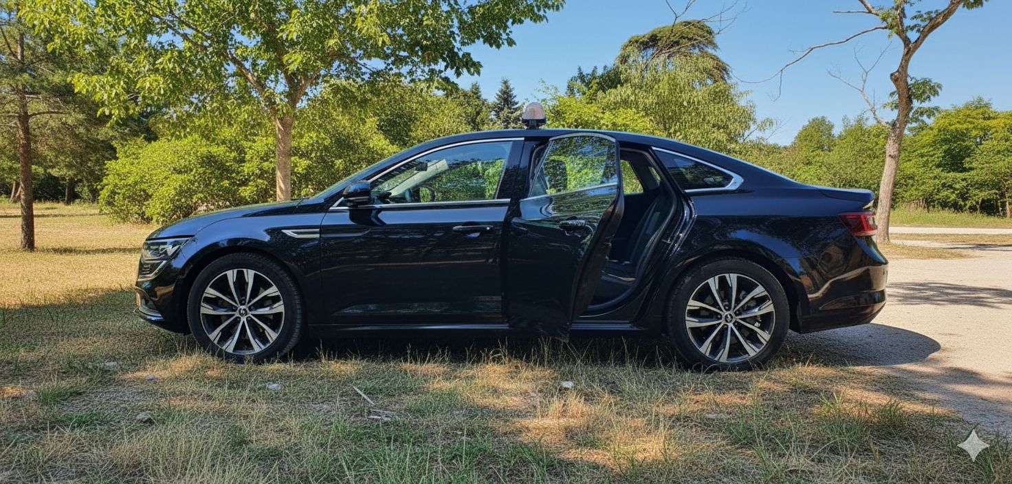 Intérieur de véhicule taxi confortable